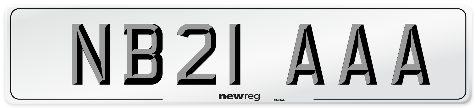 NB21 AAA Number Plate from New Reg